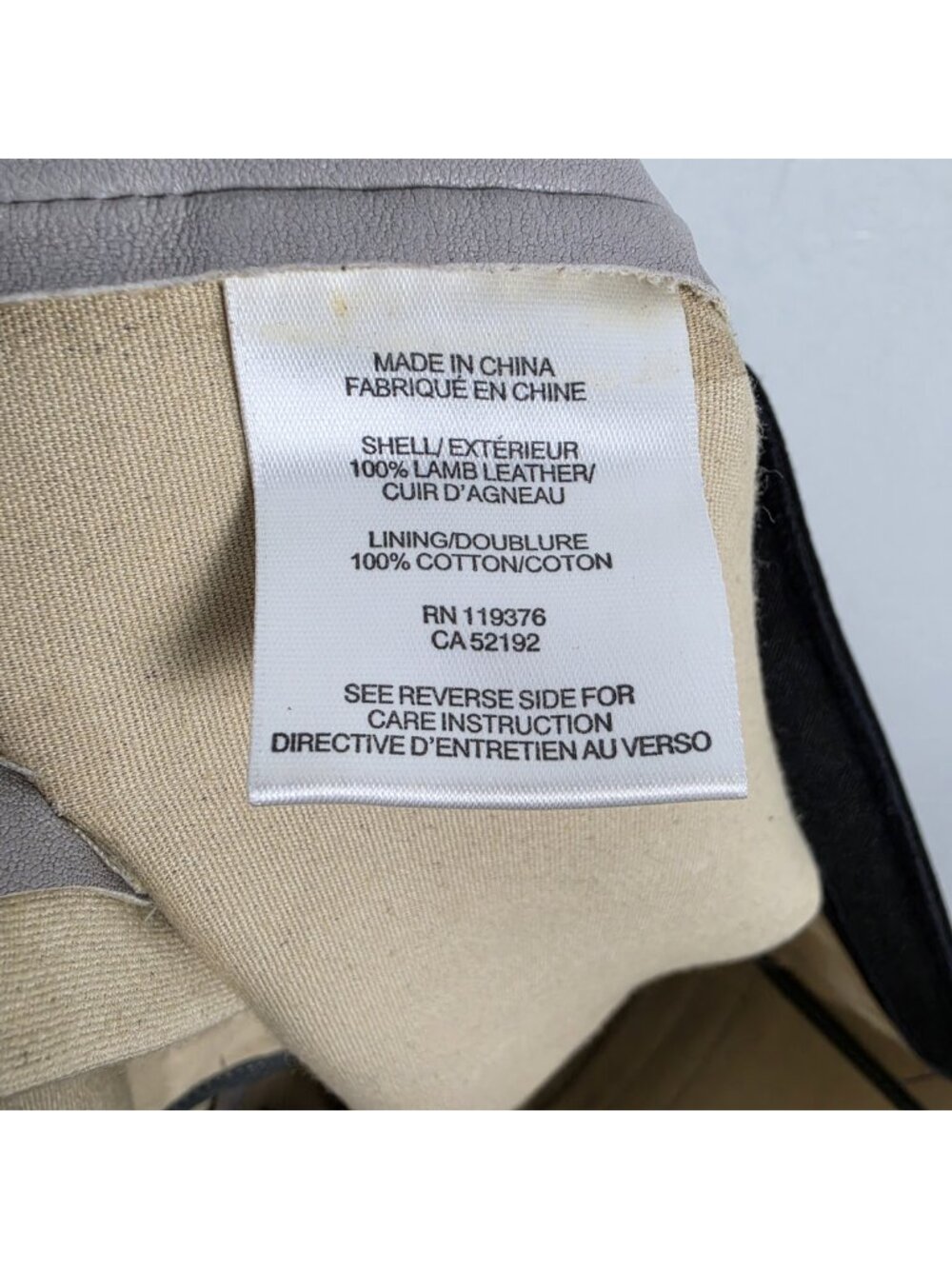 Helmut Lang Lamb Leather Pull On Pants Leggings Stretch Gray Taupe Size 6 - Picture 14 of 16